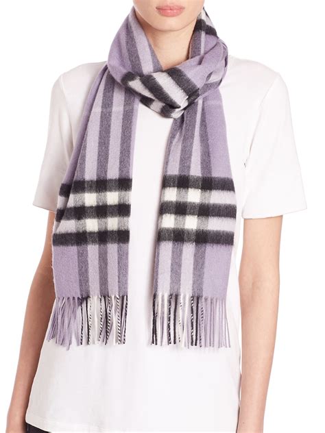 burberry purple check scarf|burberry check scarf men.